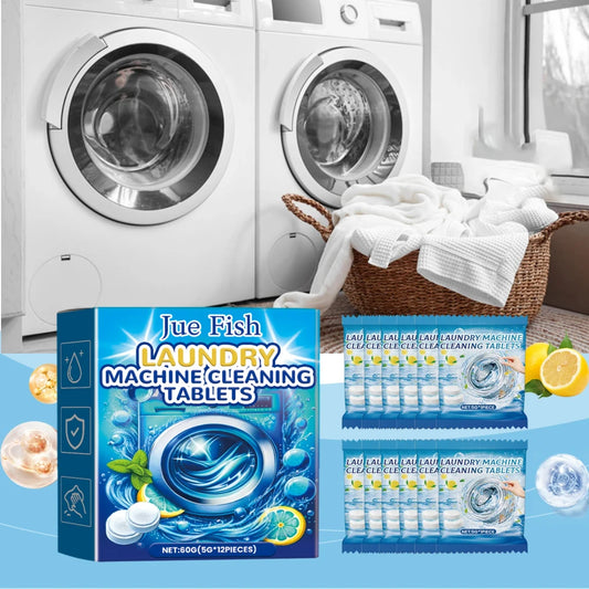 12PCS Washing Machine Cleaning Effervescent Tablets