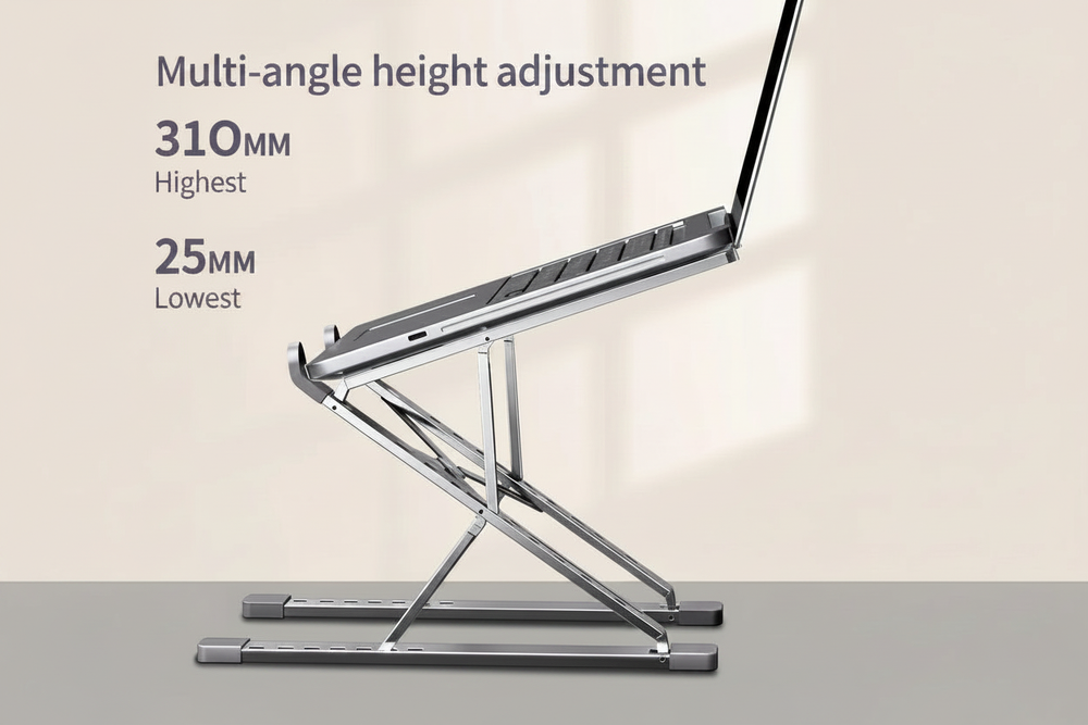 Multi-angle height adjustment laptop stand