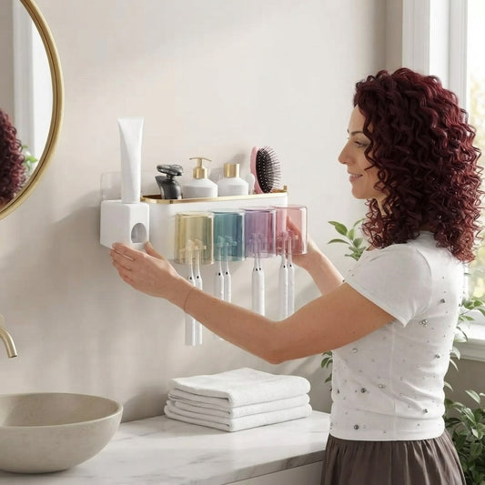 Wall-Mounted Bathroom Organizer
